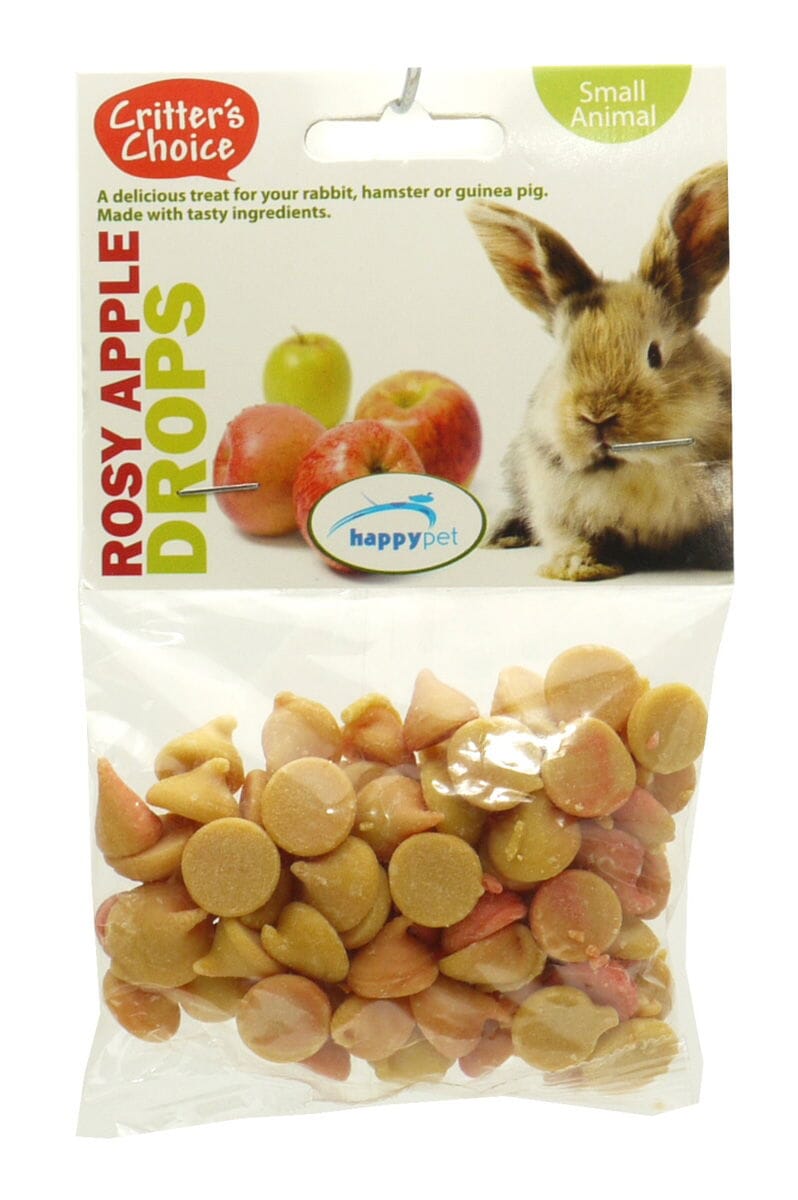 Critters Choice Rosy Apple Drops 75g Small Animal Treats Critter’s Choice 