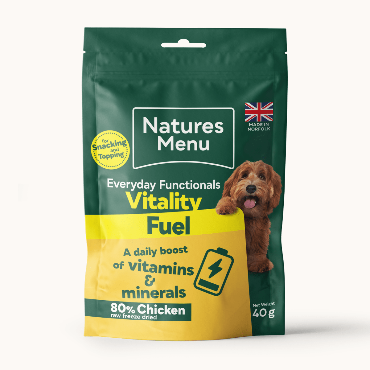 Natures Menu Vitality Fuel Chicken Dog Treats 40g Dog Treats Natures Menu 