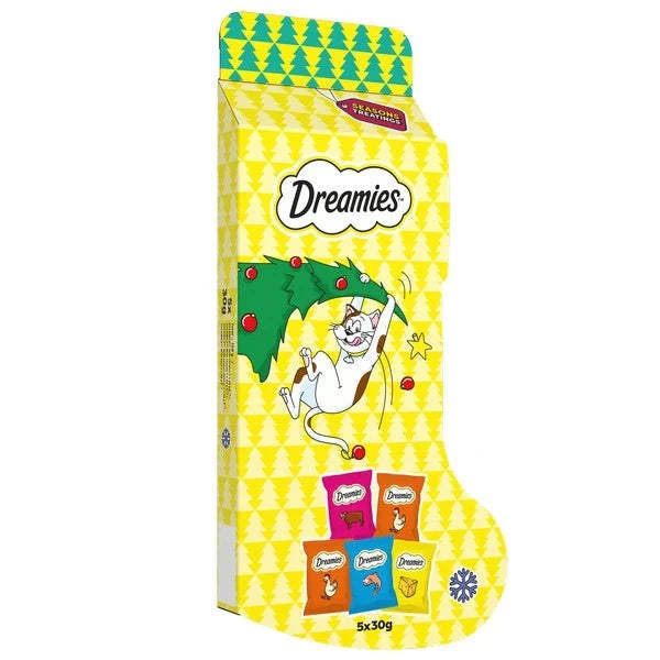 Dreamies Xmas Cat Treat Stocking 150g Dreamies 