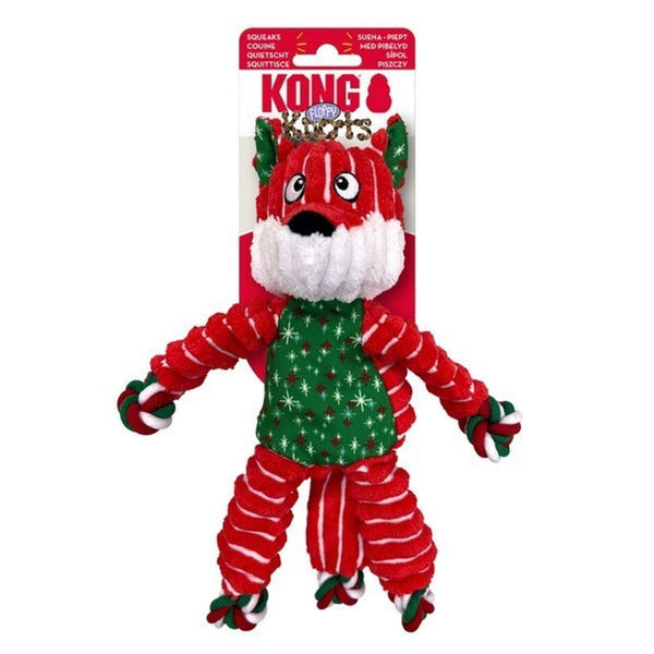 KONG Holiday Floppy Knots Fox Sm/Med KONG 