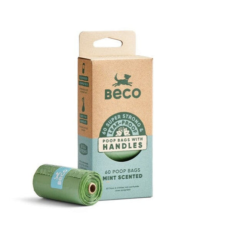 Beco Poop Bags With Handles Mint 60pk (4 x15) Beco 