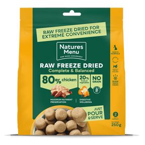 Natures Menu Chicken Freeze Dried Dog Food 250g Dry Dog Food Natures Menu 