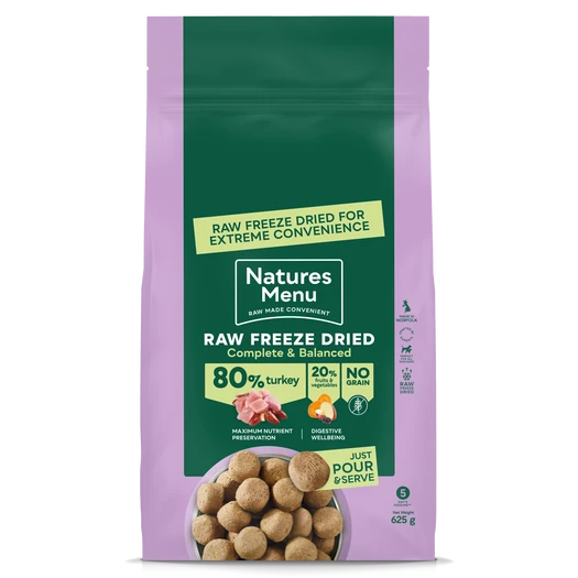 Natures Menu Freeze Dried Turkey 625g Natures Menu 
