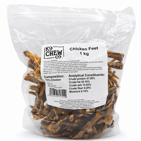 Natural Chicken Feet 1Kg Dog Treats K9 Chew 
