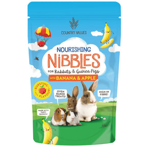 Country Values Banana and Apple Treats 60g Small Animal Treats Country Values 