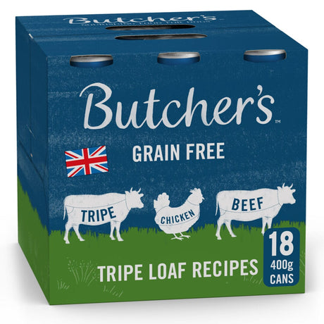 Butchers Tripe Loaf 18 Pack Wet Dog Food Butchers 
