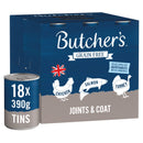 Butchers Joints & Coats 18x390g Wet Dog Food Butchers 