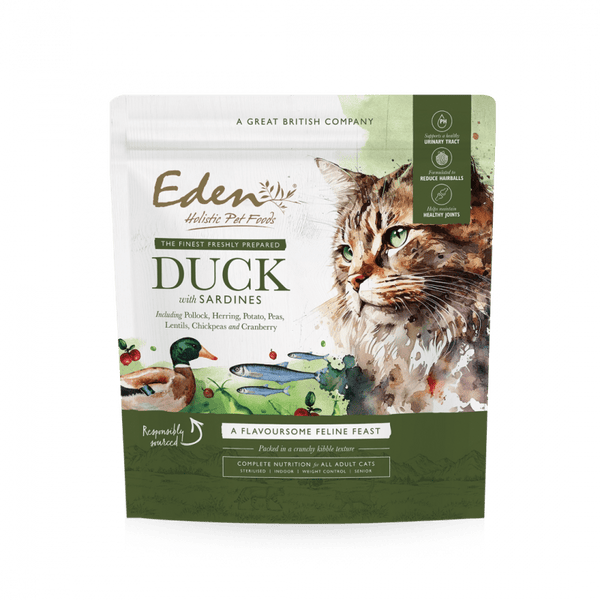Eden Dry Cat Food Duck & Sardine 1.5kg Eden 