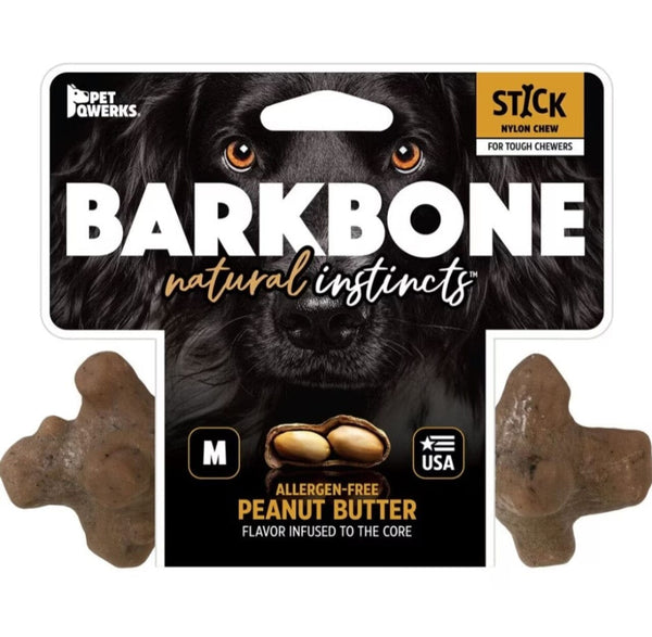 Pet Qwerks BarkBone Peanut Butter Medium Pet Qwerks 