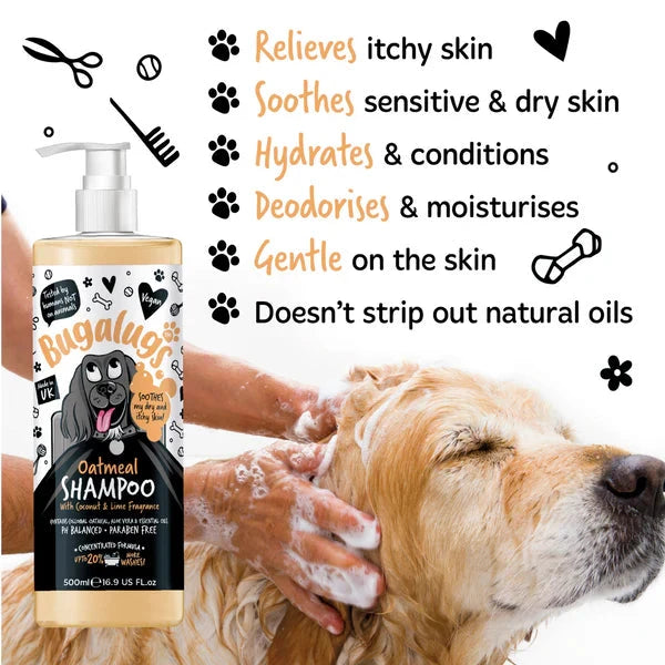 Bugalugs (OATMEAL) Shampoo Coconut & Lime 500ml Bugalugs 