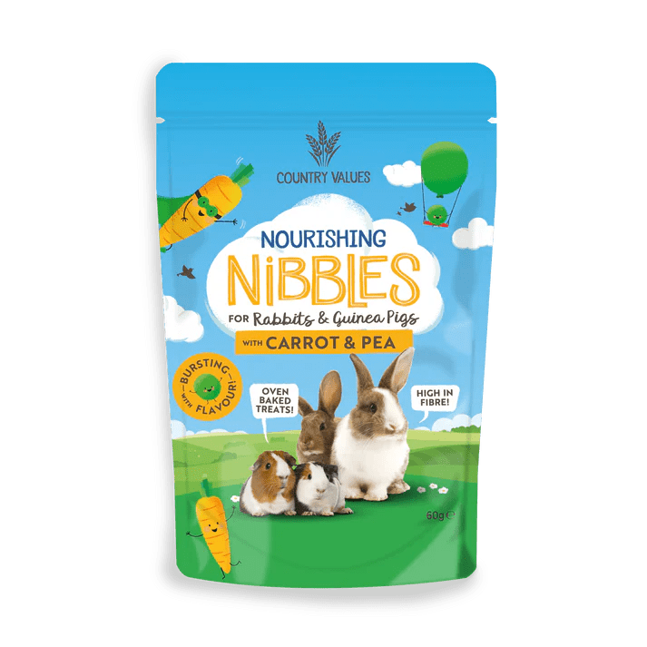 Country Values Carrot and Pea Treats 60g Small Animal Treats Country Values 