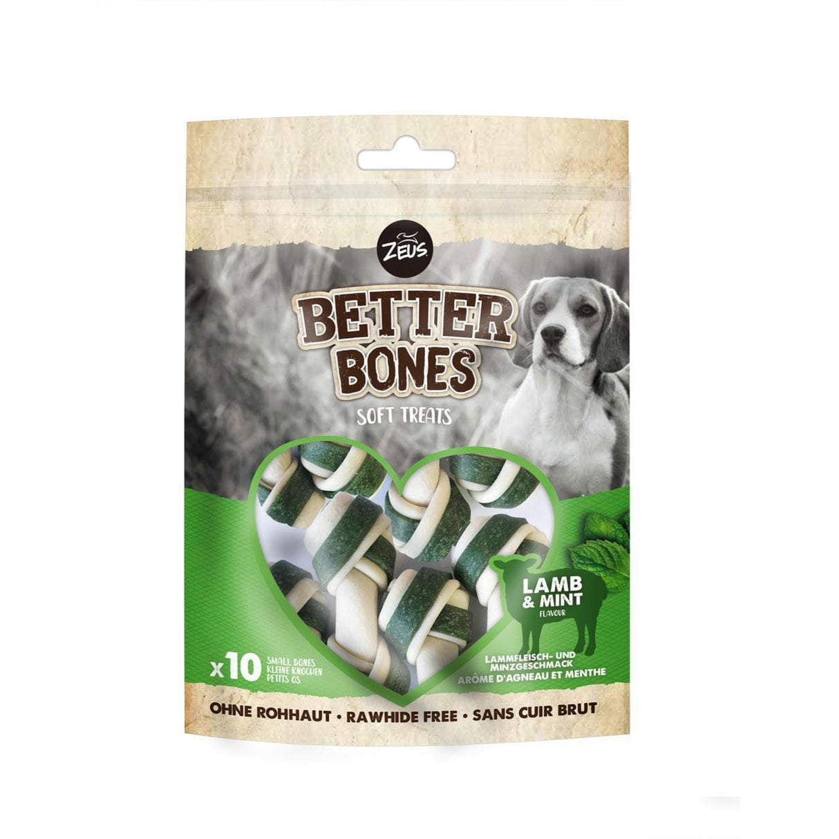 Zeus Bones Lamb/Mint Wrapped Bones 197g Zeus 
