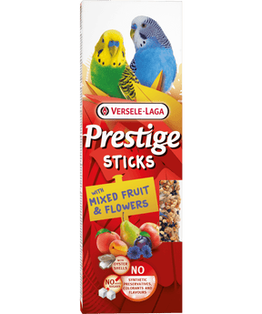 Versele-Laga Prestige Parakeet Sticks Mixed Fruit & Flowers 60g Bird Treats Versele-Laga 