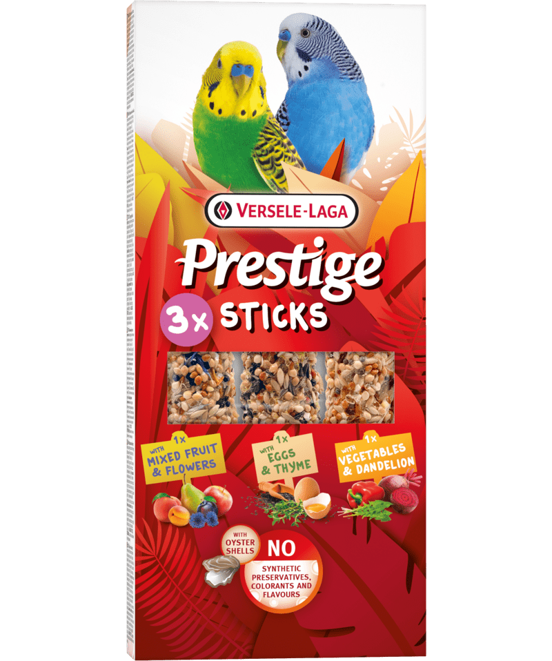Versele-Laga Prestige Parakeet Sticks Triple Variety Pack 90g Bird Treats Versele-Laga 