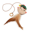 Elie Elf Finger Teaser Plush Christmas Cat Toy Pet Face 