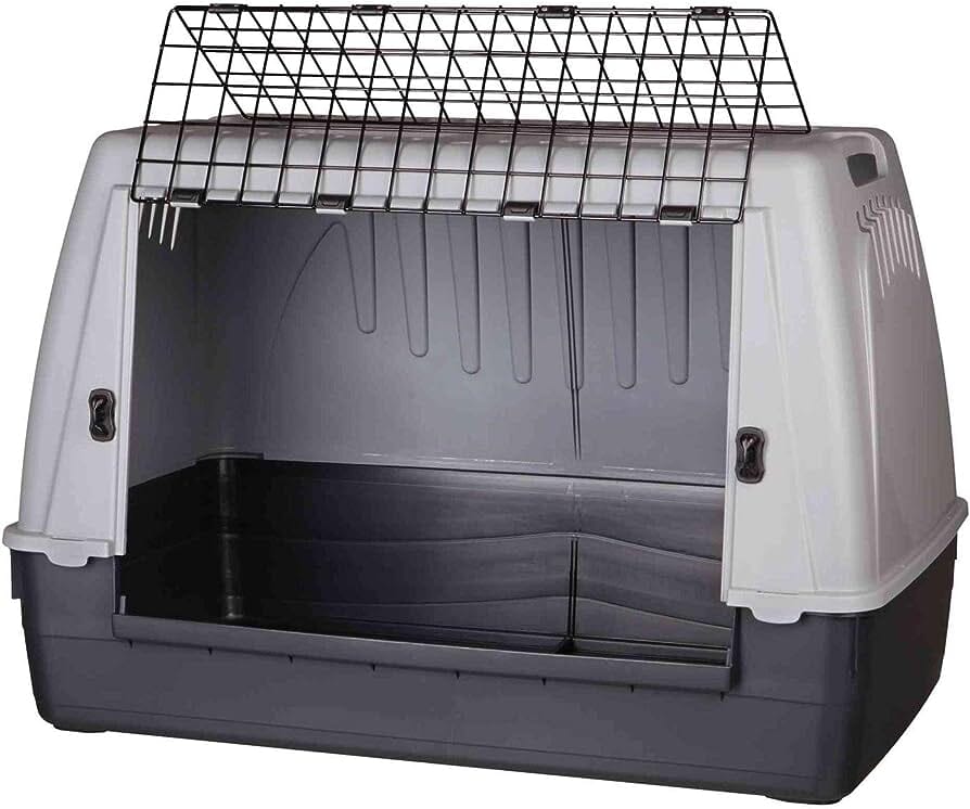 Trixie Journey Transport Car Box Med-Large 100x65x60cm Black/Grey Trixie 