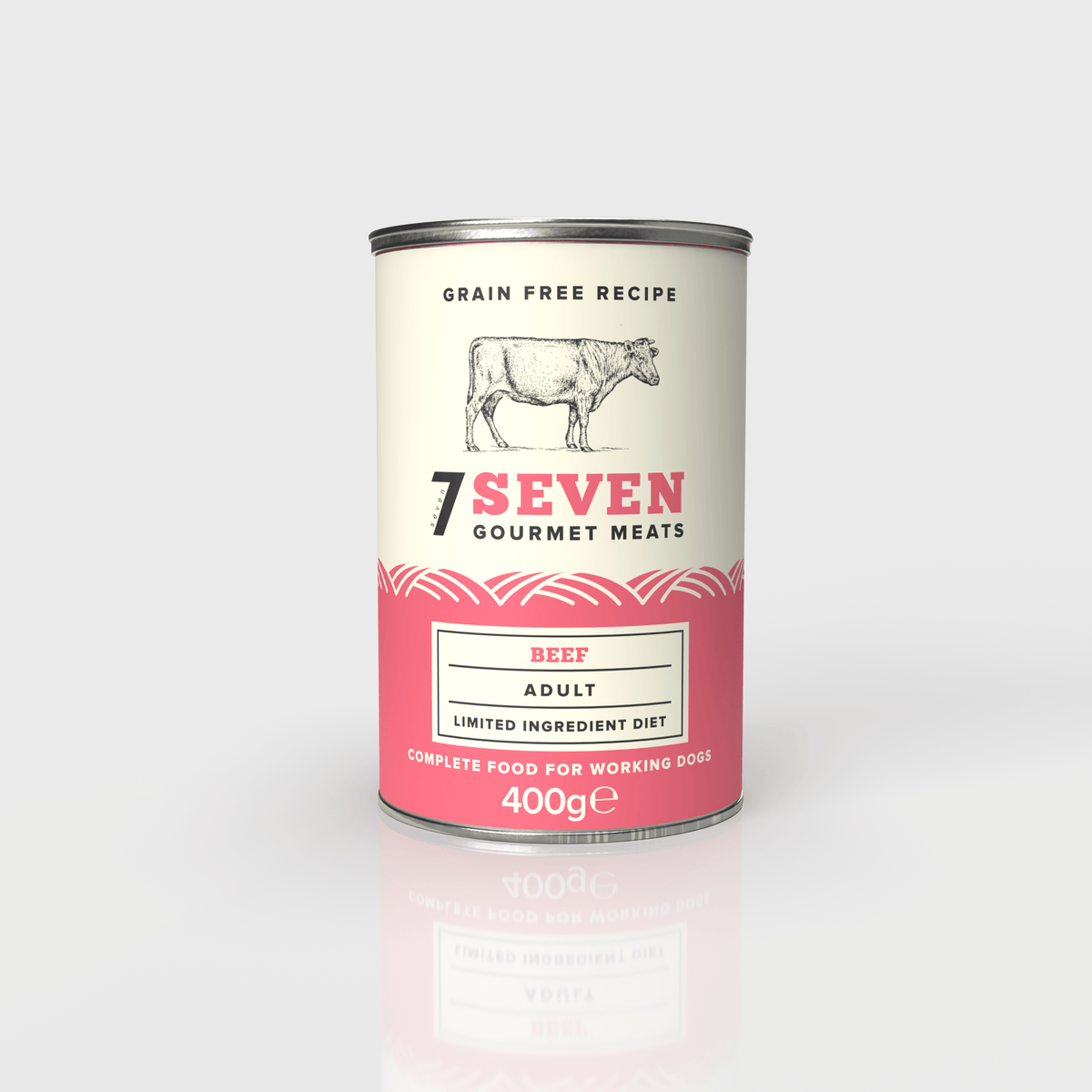 Seven Gourmet Beef & Green Tea Wet Dog Food 400g Wet Dog Food Seven 