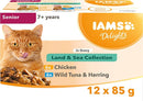 Iams Cat Senior Chicken/Gravy 12x85g Wet Cat Food Iams 
