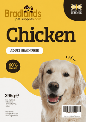 Bradlands Wet Dog Food Grain Free Chicken 395g Bradlands 