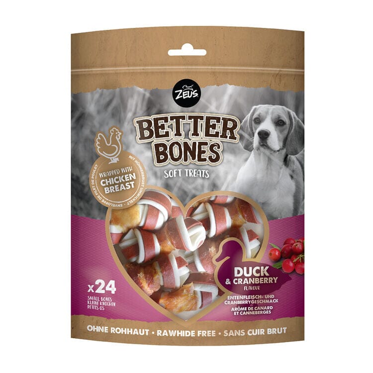 Duck Rack Bone Zeus Bones Duck Wrapped Bones 24Pack – Bradlands Pet Supplies