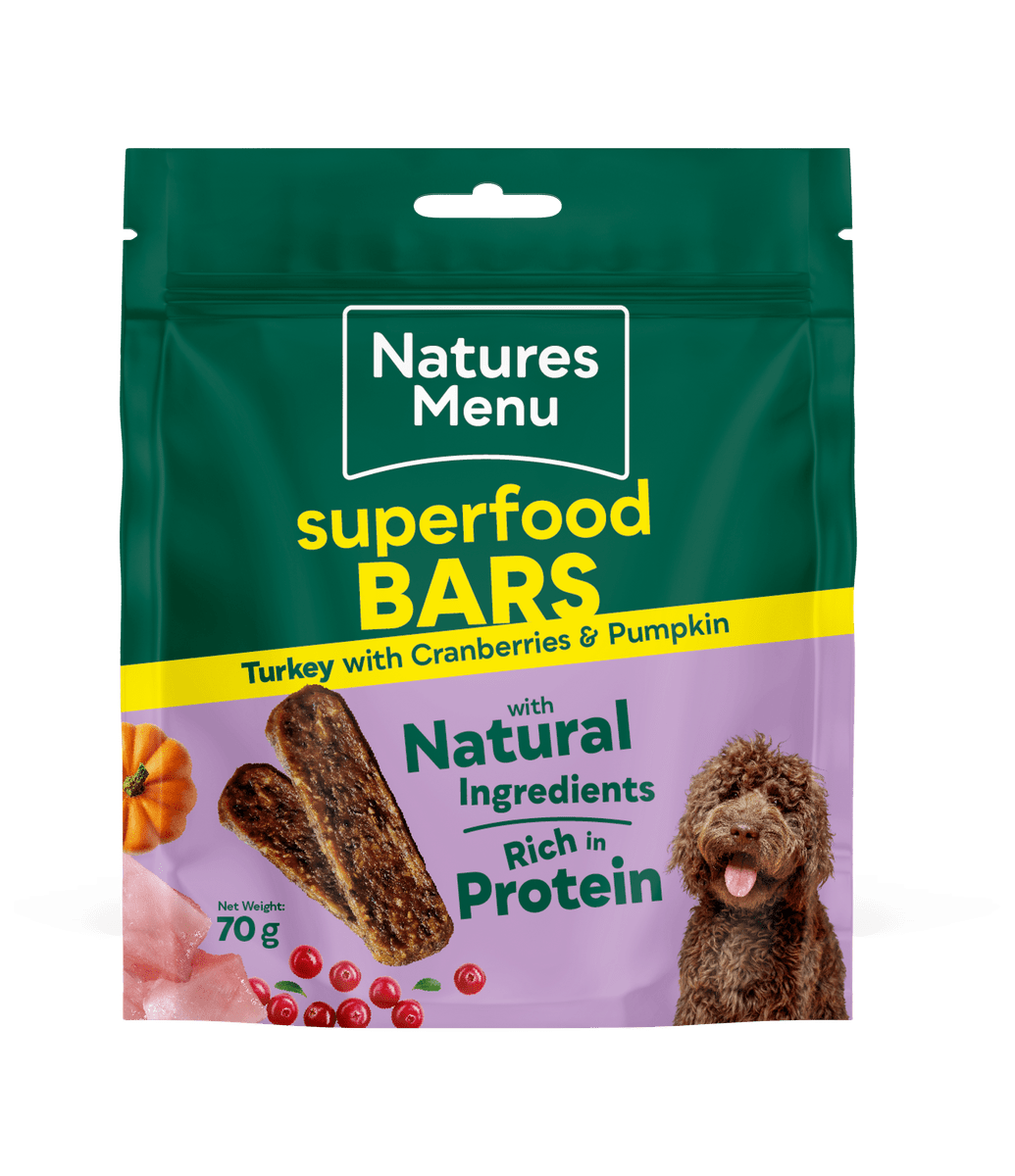 Natures Menu Country Hunter Turkey Superfood Bars 70g Dog Treats Natures Menu 