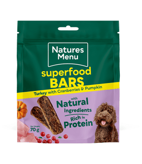 Natures Menu Country Hunter Turkey Superfood Bars 70g Dog Treats Natures Menu 