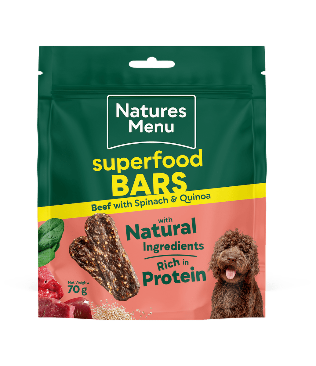 Natures Menu Country Hunter Beef Superfood Bars 70g Dog Treats Natures Menu 