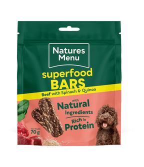 Natures Menu Country Hunter Beef Superfood Bars 70g Dog Treats Natures Menu 