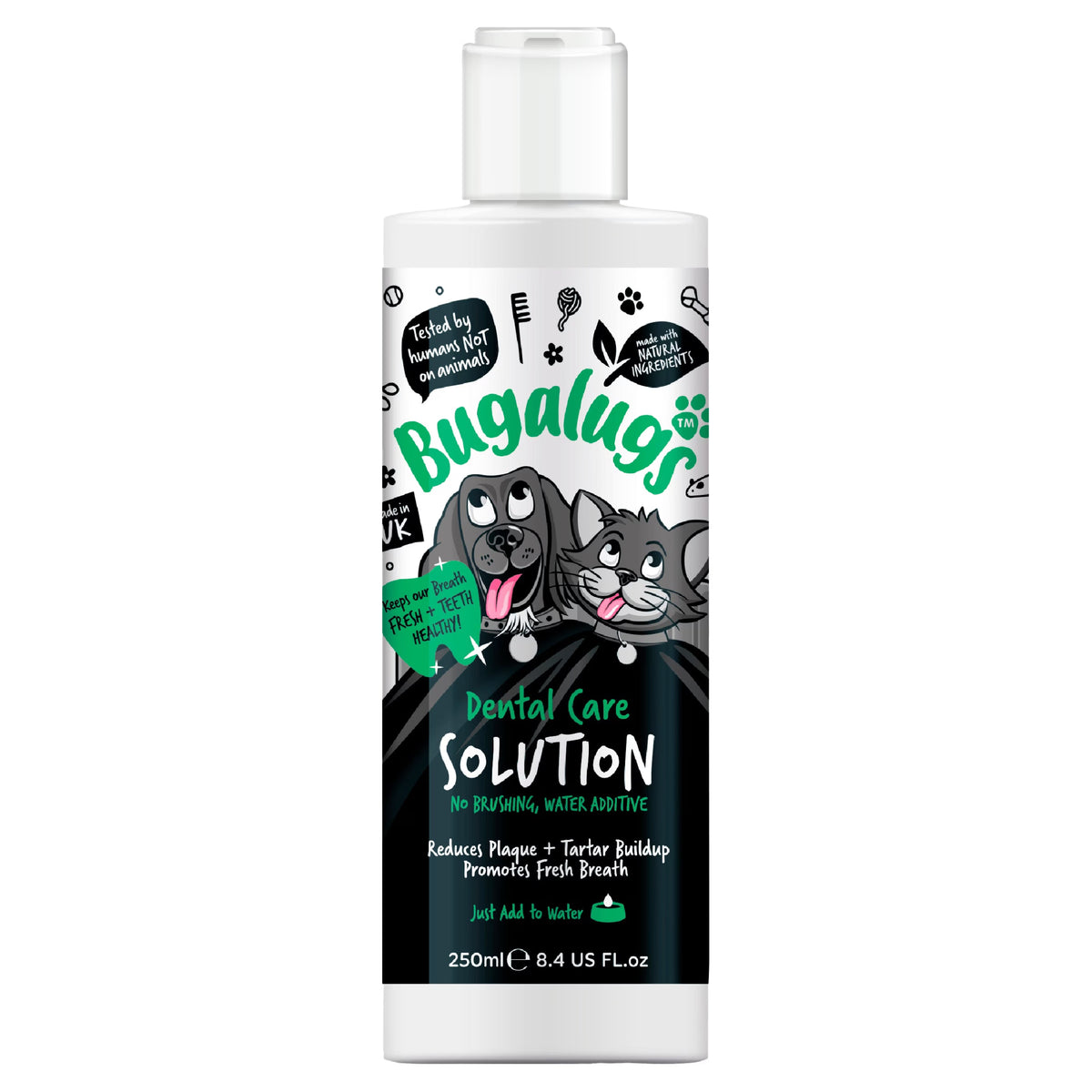 Bugalugs Dental Care Solution 250ml Dog Healthcare Bugalugs 