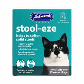 Johnson’s Stool-Eze for Cats 2 x 10g Sachets Cat Healthcare Johnson's 