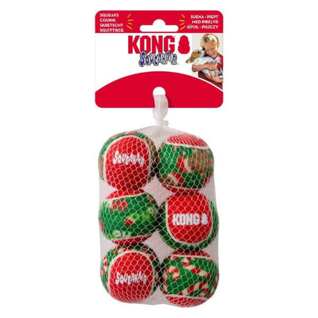 KONG Holiday 2025 SqueakAir Balls 6pk Small KONG 