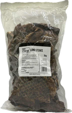 K9 Chew Lung Steaks 1kg K9 Chew 