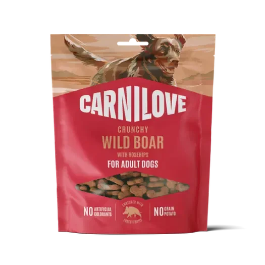 Carnilove Wild Boar with Rosehips Crunchy Dog Treats 200g Dog Treats Carnilove 