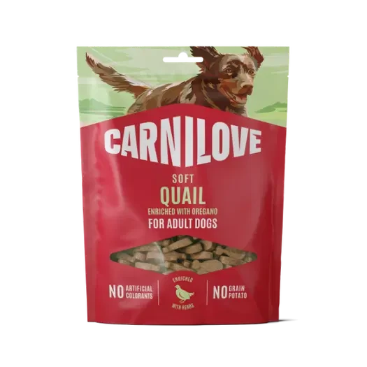 Carnilove Quail with Oregano Soft Dog Treats 200g Dog Treats Carnilove 