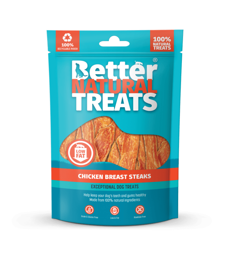 Better Natural Treats Chicken Breast Steaks 90g Better Natural Treats 