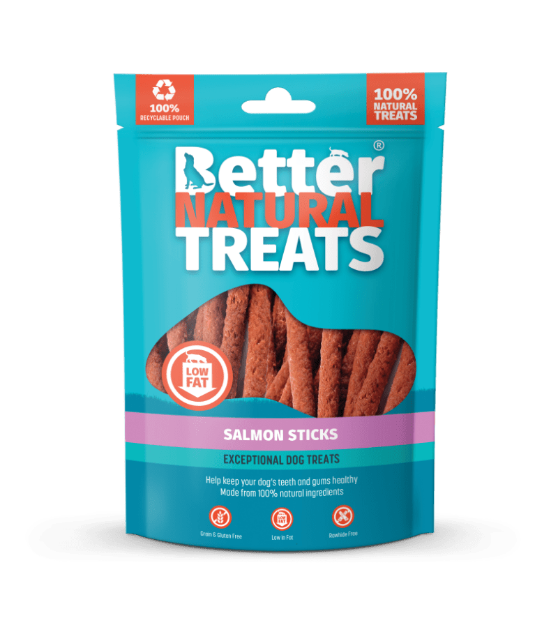 Better Natural Treats Salmon Sticks 90g Better Natural Treats 