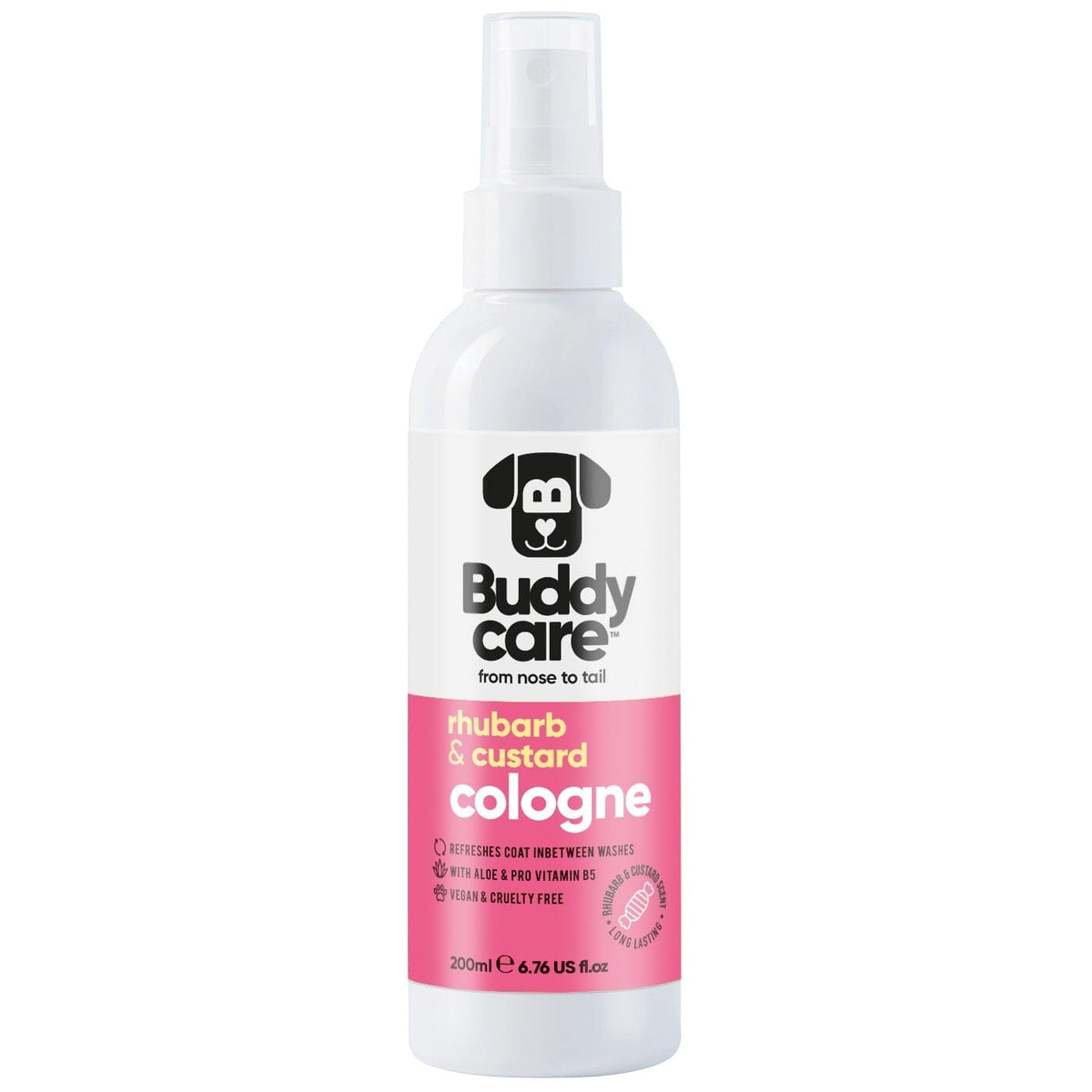 Buddycare Rhubarb & Custard Dog Cologne 200ml Dog Grooming Buddycare 