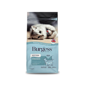 Burgess Kitten Chicken Dry Cat Food 1.5kg Dry Cat Food Burgess 