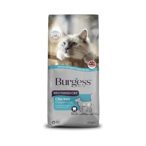 Burgess Neutered Chicken Dry Cat Food 1.5kg Dry Cat Food Burgess 