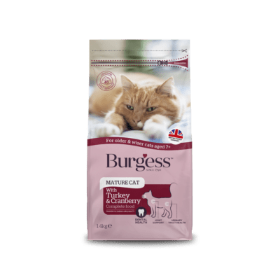 Burgess Mature Cat Turkey & Cranberry 4kg Burgess 
