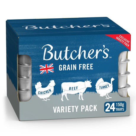 Butcher's Variety Wet Dog Food Trays 24 x 150g Wet Dog Food Butchers 