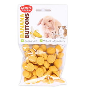 Critter's Choice Banana Buttons 40g Happy Pet 