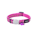 Red Dingo Cat Collar Design Stars Lime on Hot Pink XS Red Dingo 