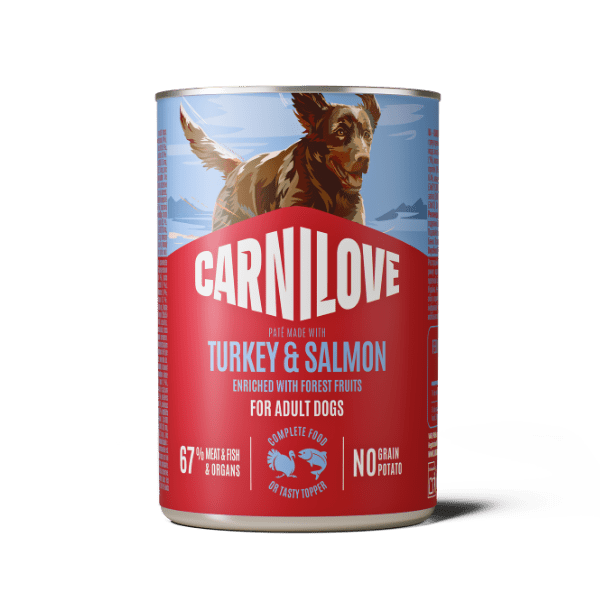 Carnilove Turkey & Salmon Pâté Adult Wet Dog Food 400g Wet Dog Food Carnilove 