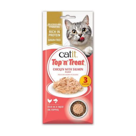 Catit Top N Treat Chicken & Salmon 3x60g Catit 