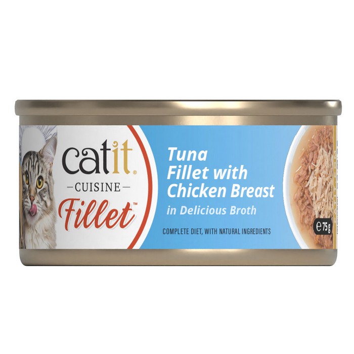 Catit Tuna Fillet with Chicken 75g