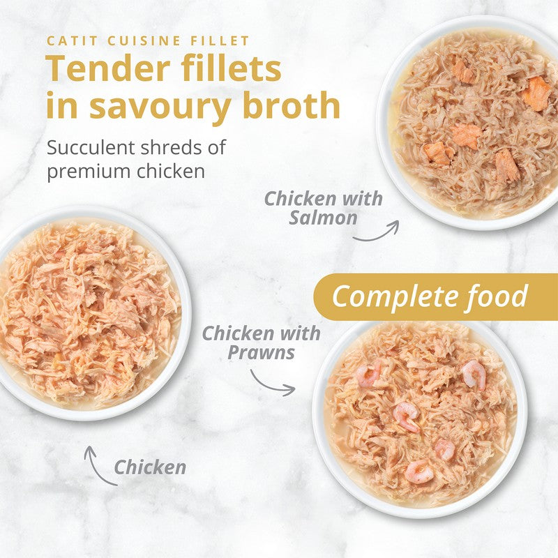 Catit Chicken Fillet Variety Pack 12x75g