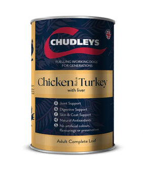 Chudleys Tin Rich in Chicken & Liver with Turkey 395g Chudleys 