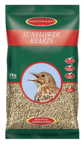 Johnston & Jeff Sunflower Hearts Wild Bird Food 2kg Wild Bird Food Johnston & Jeff 