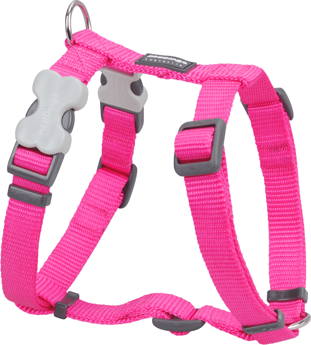 Red Dingo Classic H-Harness Red Dingo Hot Pink XS 